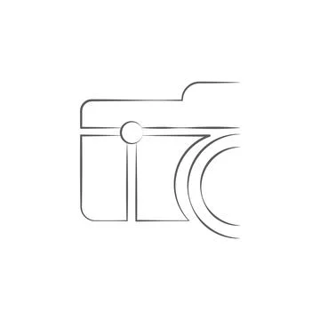 Logo camera icon. Elements of photo and video icon. Premium quality graphic Illustrazione stock