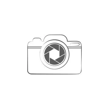 Logo camera icon. Elements of photo and video icon. Premium quality graphic 스톡 일러스트