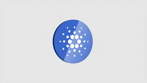 Logo Cardano Cryptocurrency Animated Stock Footage 290996659