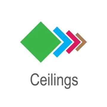 The logo of the ceilings, floors Stock Illustration