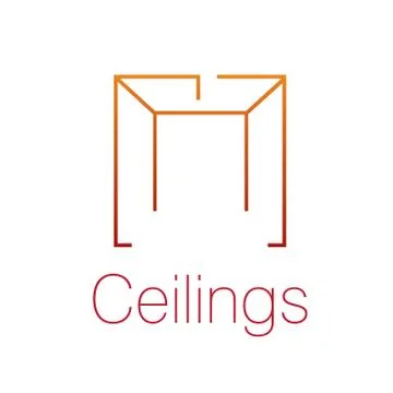 The logo of the ceilings, floors Stock Illustration