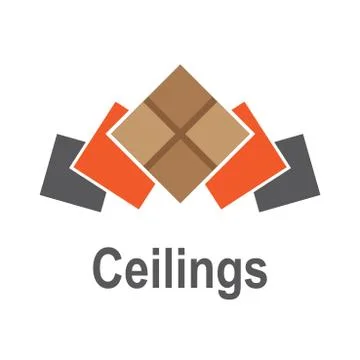 The logo of the ceilings, floors Stock Illustration