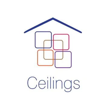 The logo of the ceilings, floors Stock Illustration