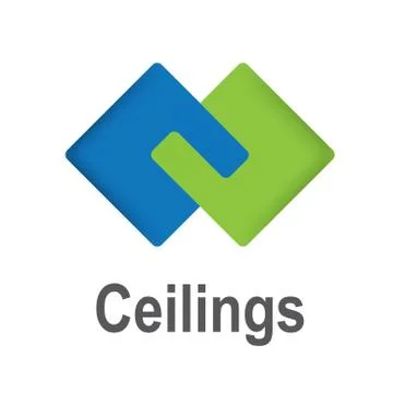 The logo of the ceilings, floors Illustrazione stock