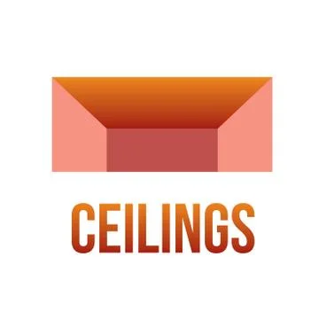 The logo of the ceilings, floors Stock Illustration