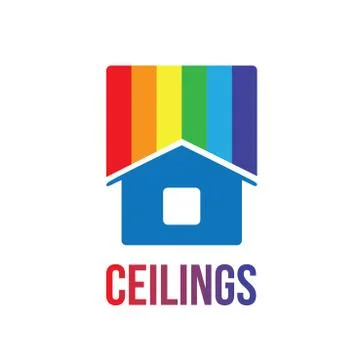 The logo of the ceilings, floors Stock Illustration