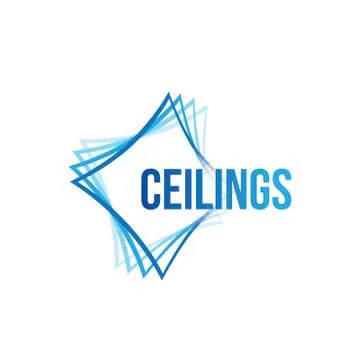 The logo of ceilings, floors Stock Illustration