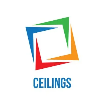 The logo of ceilings, floors Stock Illustration
