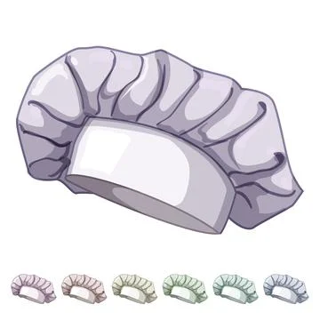 Logo chef hat cartoon vector graphic Stock Illustration
