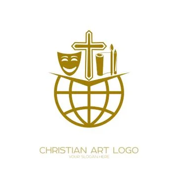 Logo of the Christian creative team performing theatrical productions Stock Illustration