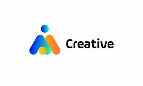 Logo circle elbow creative style concept minimalist vector line symbol elem.. Stock Illustration