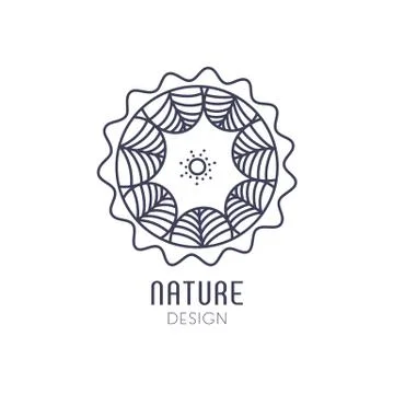 Logo circle forest  Stock Illustration