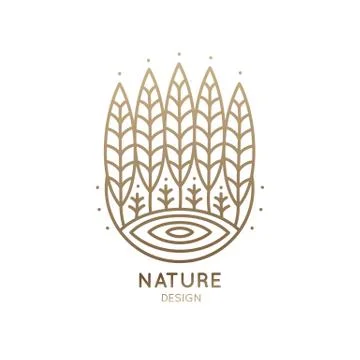 Logo circle garden Stock Illustration