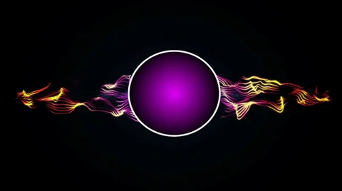 Logo circle purple Stock Footage 25066805