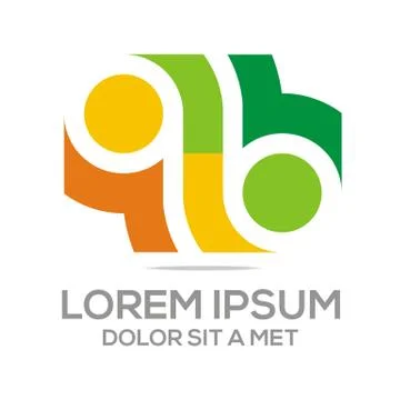 Logo Circle Round Infinity Design Concept 스톡 일러스트