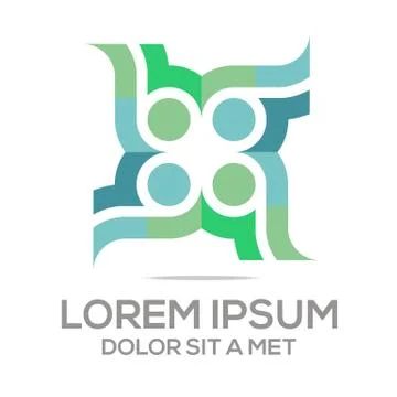 Logo Circle Round Infinity Design Concept Stock Illustration