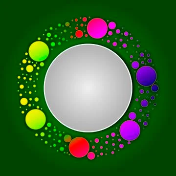 Logo of circles in a circle Stock Illustration