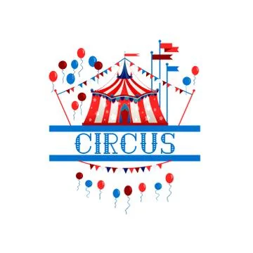 Logo Circus tent Ilustración de archivo