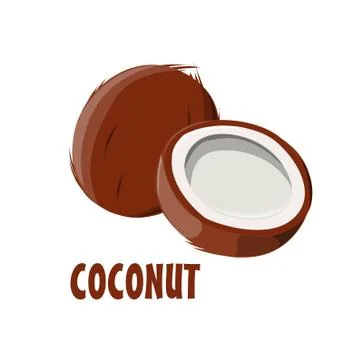 Logo Coconut vector farm design Stock Illustration