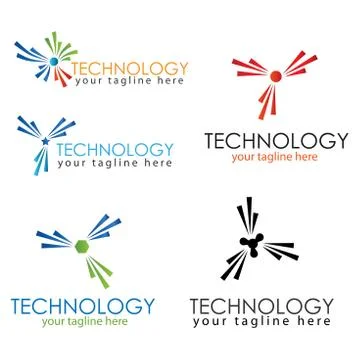 Logo collection internet Stock Illustration