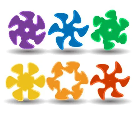 Logo collection over white background Stock Illustration