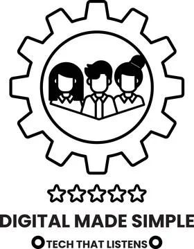 A logo for a company that is about technology Illustrazione stock