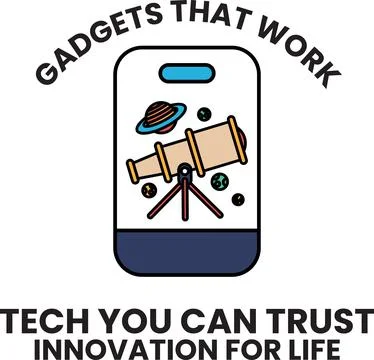 A logo for a company called Gadgets that work 스톡 일러스트