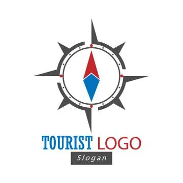 Logo of the compass. Vector illustration for a logo, template, or label Ilustración de archivo