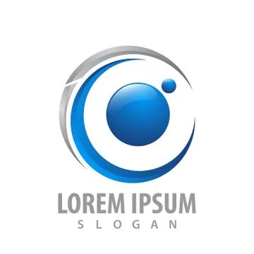 Logo concept design. Orbit circle planet. Symbol graphic template element vec Stock Illustration