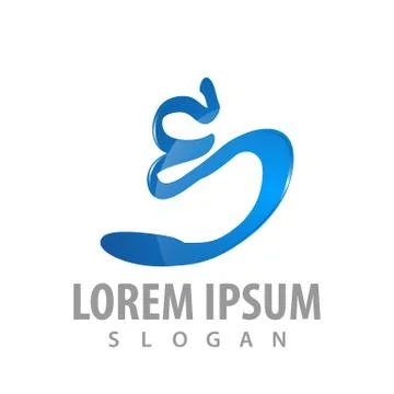 Logo concept design. Signature Initial letter E. Symbol graphic template elem Illustrazione stock