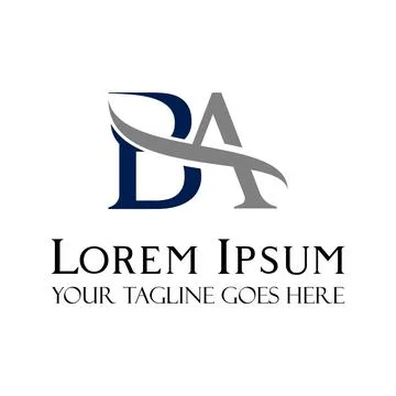 Logo, Concept, Image, Graphic, Font, BA Letter with elegant form Stock-Illustration