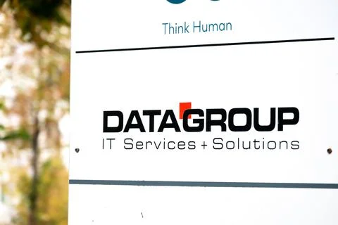 Logo of Data Group in Stuttgart Stock Illustration