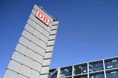 Logo of the DB (Deutsche Bahn) Stock Photos