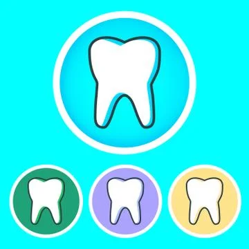 Logo dental clinic healthcare, dentist, tooth treatment, healthy tooth and mouth Stock Illustration
