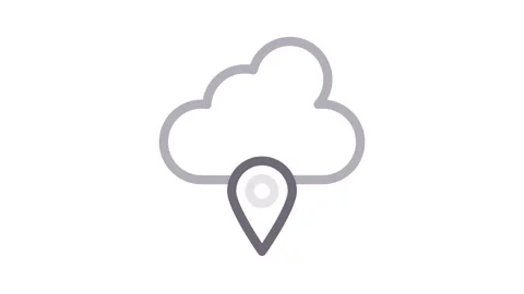 Logo depicting a cloud with "SEO" text, symbolizing online marketing and se.. Stock Footage 335011966