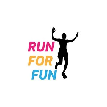 Logo Design for 5K fun run event Stock Illustration