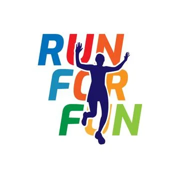 Logo Design for 5K fun run event Stock Illustration