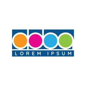 Logo design about with abba text idea Stock Illustration