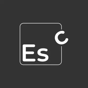 Logo design about escape Stock Illustration