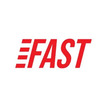 Logo design about fast idea. Faster logo. Stock Illustration
