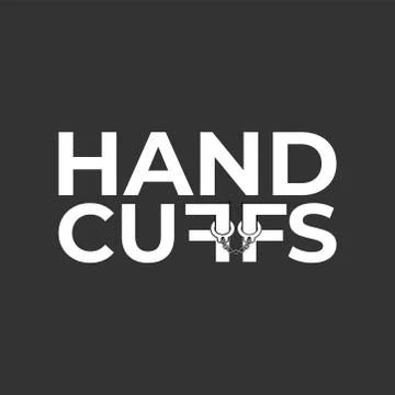 Logo design about handcuffs Stock Illustration