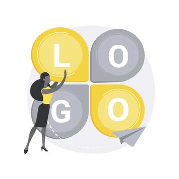 Logo design abstract concept vector illustration. Stock Illustration