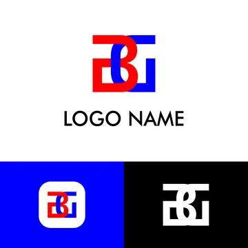 Logo design with BD concept. イラスト素材