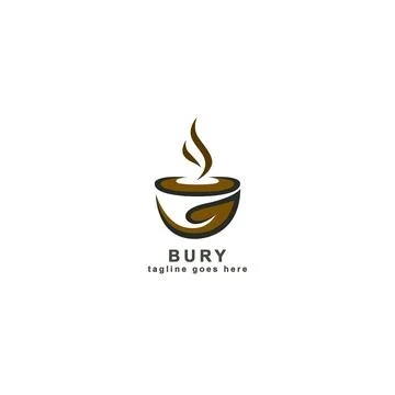 Logo design beverage brands Stock Illustration