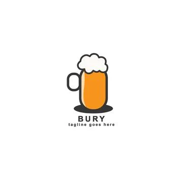 Logo design beverage brands Stock Illustration