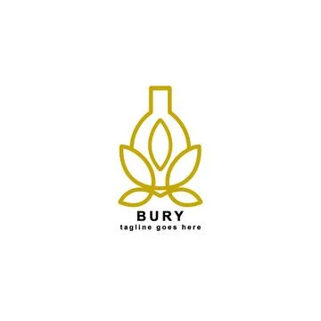 Logo design beverage brands Stock Illustration