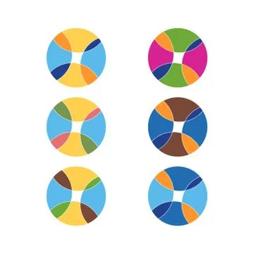 Logo Design Circles Stock Illustration