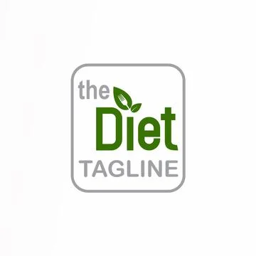 Logo, Design, Concept, Abstract, Symbol, Graphic with writing DIET Stock Illustration