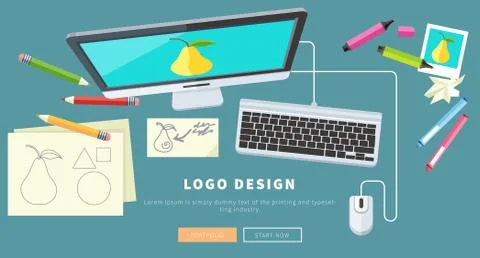 Logo Design Concept Stock Illustration