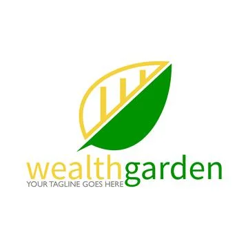 Logo, Design, Concept, Image, Graphic abstract form of leaf Illustrazione stock